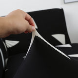 Textile extensible de notre housse de canape moderne noir