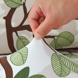 Textile extensible pour housse de chaise fleurie vert rose