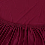 Tissu elastique de notre housse de canape angle bordeaux