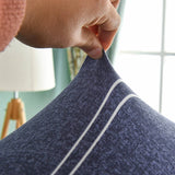 Tissu elastique de notre housse de canape angle extensible bleu roi