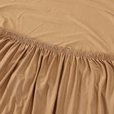 Tissu elastique de notre housse de canape angle marron clair