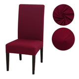 Tissu elastique de notre housse de chaise bordeaux