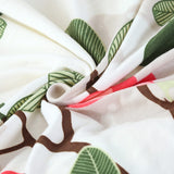 Tissu elastique pour housse de chaise fleurie vert rose