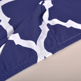 Tissu elastique pour housse de chaise vintage bleu