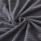 Tissu jacquard de qualite superieure pour housse d'assise de canape d'angle jacquard gris anthracite