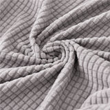 Tissu jacquard de qualite superieure pour housse d'assise de canape d'angle gris clair