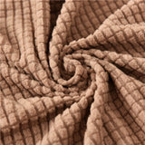 Tissu jacquard de qualite superieure pour housse d'assise de canape d'angle marron clair