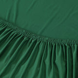 Tissu de qualite de notre housse de coussin vert fonce