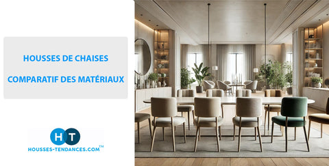 Couverture housses de chaises comparatif des matériaux