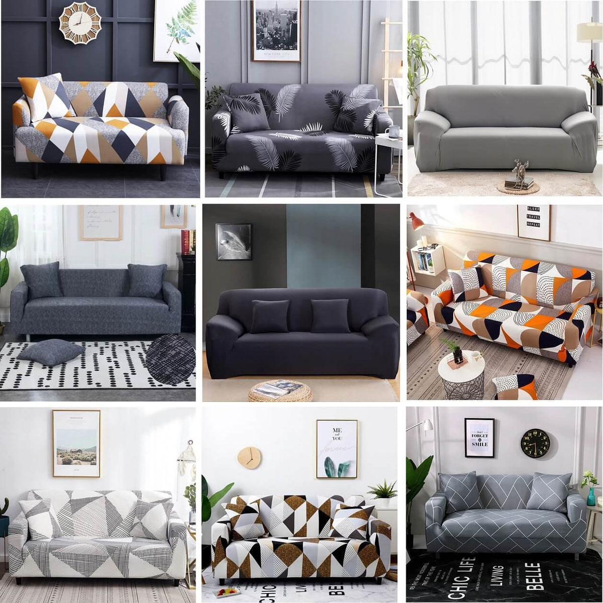 Motif Fumaria - Housse de Canapé Extensible main image 1