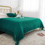 Couverture vert couvre lit