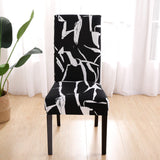 Housse bi extensible pas cher pour chaise noir