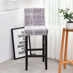 Housse chaise de bar et tabouret extensible lavable