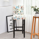 Housse chaise de bar et tabouret extensible multicolore
