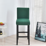 Housse chaise de bar et tabouret extensible vert