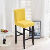 Housse chaise de bar et tabouret jaune