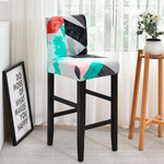 Housse chaise de bar et tabouret moderne