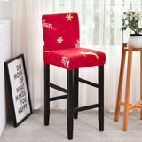 Housse chaise de bar et tabouret noel