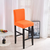 Housse chaise de bar et tabouret orange