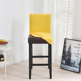 Housse chaise de bar et tabouret pas cher jaune