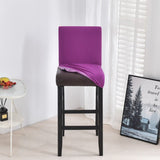 Housse chaise de bar et tabouret pas cher violine