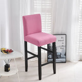 Housse chaise de bar et tabouret rose