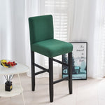 Housse chaise de bar et tabouret vert