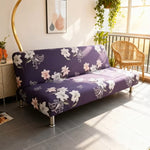 Housse clic clac et BZ fleurie mauve