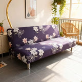 Housse clic clac et BZ fleurie mauve