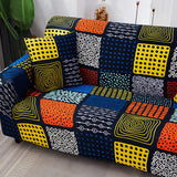 Housse de canape elastique patchwork