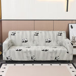 Housse de canape motif panda zen