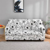 Housse de canape motifs floraux