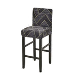 Housse de chaise de bar et tabouret pas cher bi extensible noir