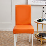 Housse de chaise etanche waterproof simili cuir orange