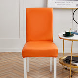 Housse de chaise etanche waterproof simili cuir orange