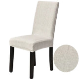 Housse de chaise extensible gris perle