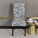 Housse de chaise extensible imprime leopard elegance