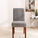 Housse de chaise extensible minimaliste gris