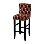 Housse de chaise haute de bar et tabouret capitonnee