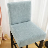 Housse de chaise haute de bar et tabouret gris bleu