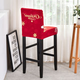 Housse de chaise haute de bar et tabouret noel