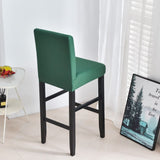 Housse de chaise haute de bar et tabouret vert