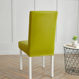 Housse de chaise impermeable pas cher simili cuir vert