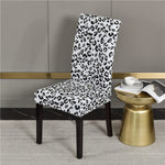 Housse de chaise imprime leopard elegance