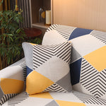 Housse de coussin pour canape geometrique