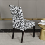 Housse extensible de chaise pas cher imprime leopard elegance