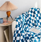 Plaid IKEA cocooning bleu