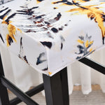 Textile elastique pour housse chaise de bar et tabouret champetre