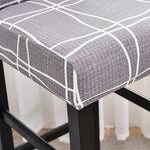 Textile elastique pour housse chaise de bar et tabouret lavable