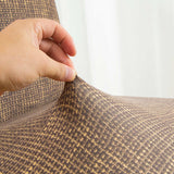 Textile elastique pour housse chaise de bar et tabouret marron chine